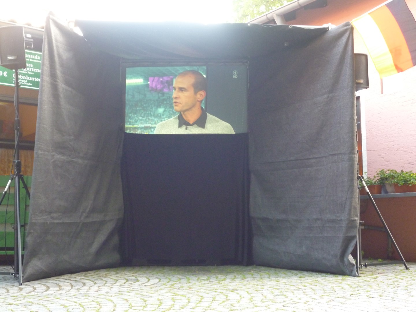 Leinwand mit Rückprojektion